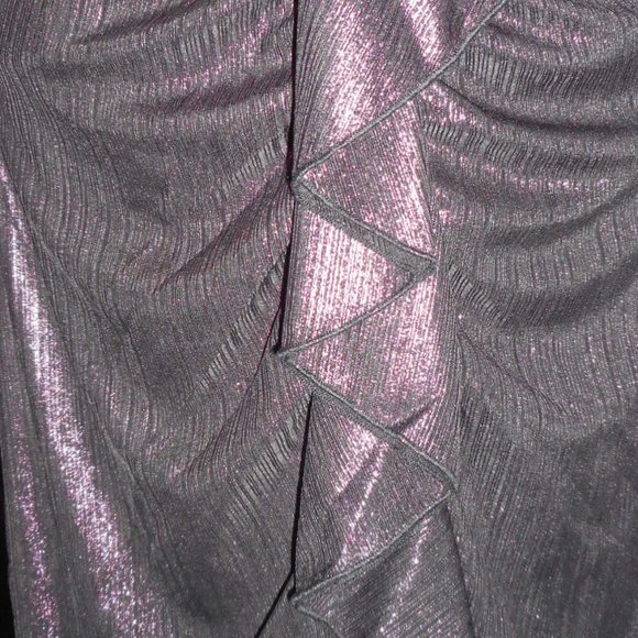 NWT Sam Edelman Purple metallic ruffle dress, 6 - Picture 8 of 14